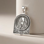 Sterling Silver 925 Virgin Mary Pendant “Chapel Grace”