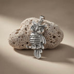 Sterling Silver 925 Owl Oxidised Pendant "Oracle"