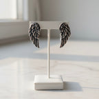 Sterling Silver 925 Angel Wing Earrings “Celeste”