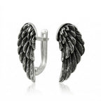 Sterling Silver 925 Angel Wing Earrings “Celeste”