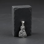 Sterling Silver 925 Virgin Mary and Child Pendant "Mercy"