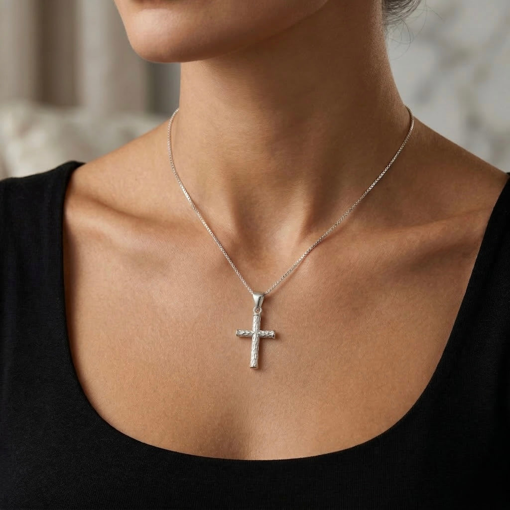 Sterling Silver 925 Cross Pendant “Olive”